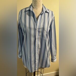 Frank & Eileen Light Blue Striped Shirt